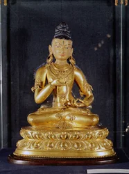 Adibuddha Vajrasattva assis en méditation, 15e-16e siècle